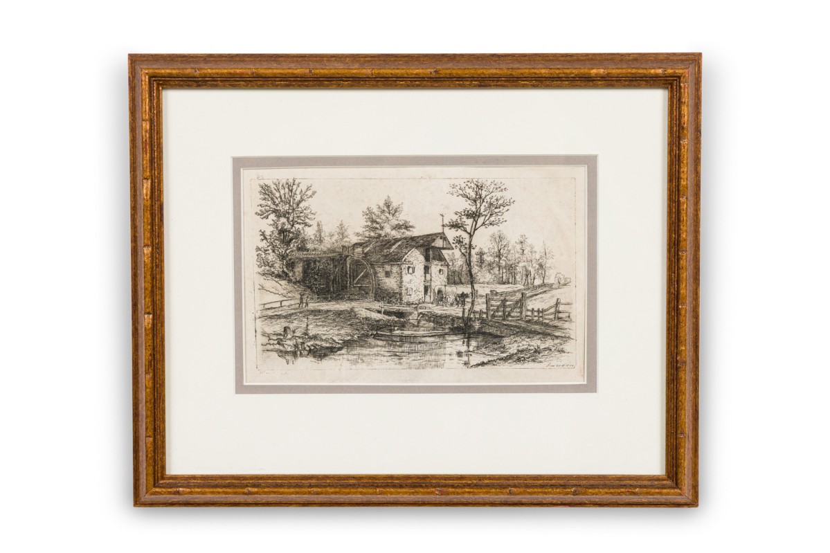 Joseph pennell etching of roberts mill