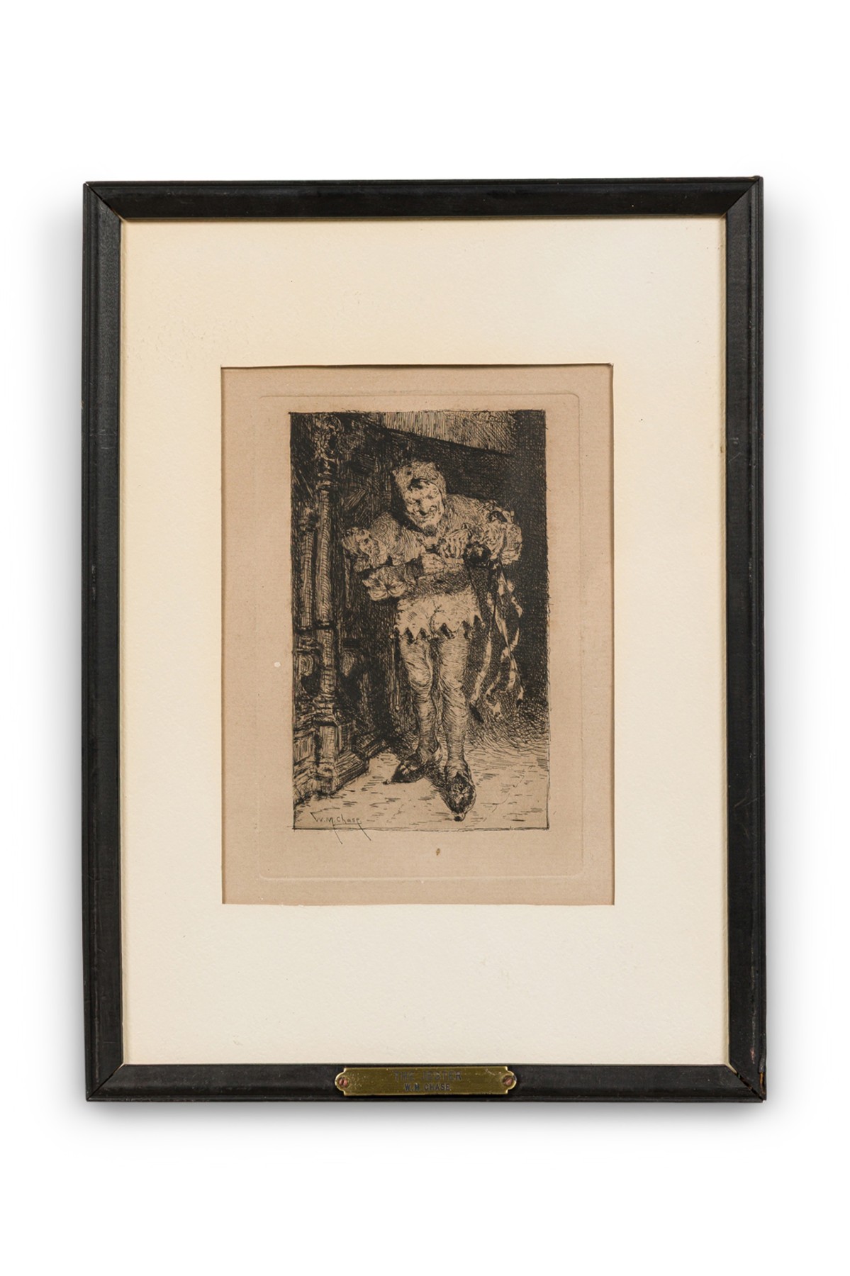 W m chase etching the jester