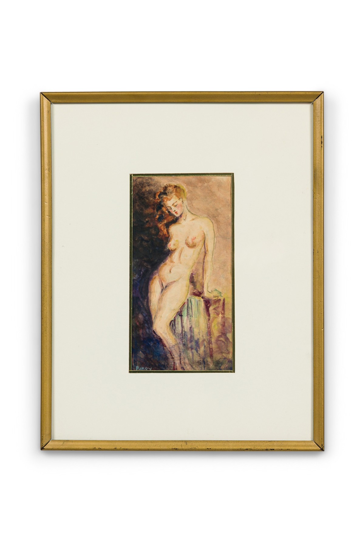 Donald purdy nude watercolor