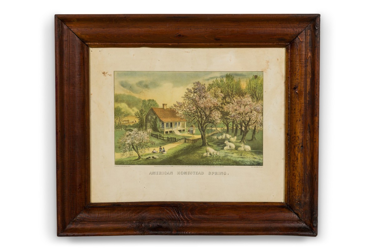Currier ives litho american homestead