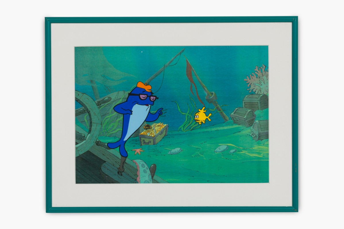 Sharkey and george animation cel