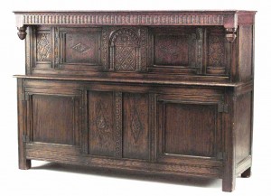 English renaissance oak sideboard