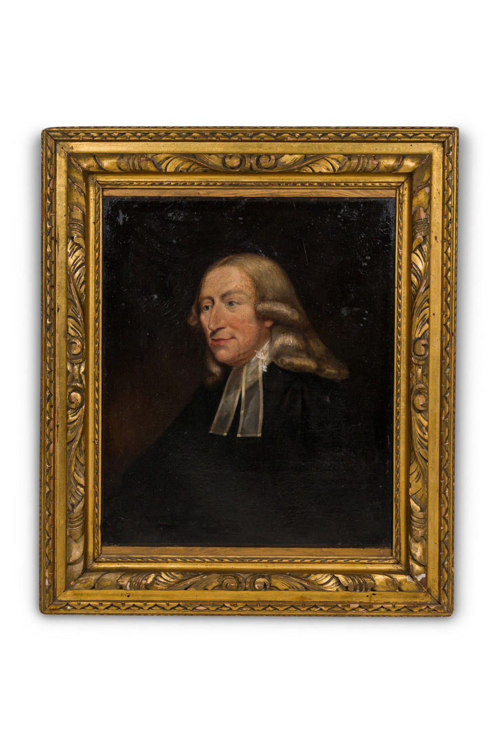 English georgian man in black portrait 1