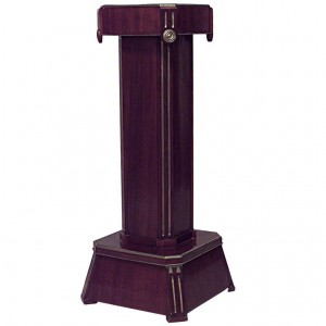 Russian neoclassic mahogany pedestal 1