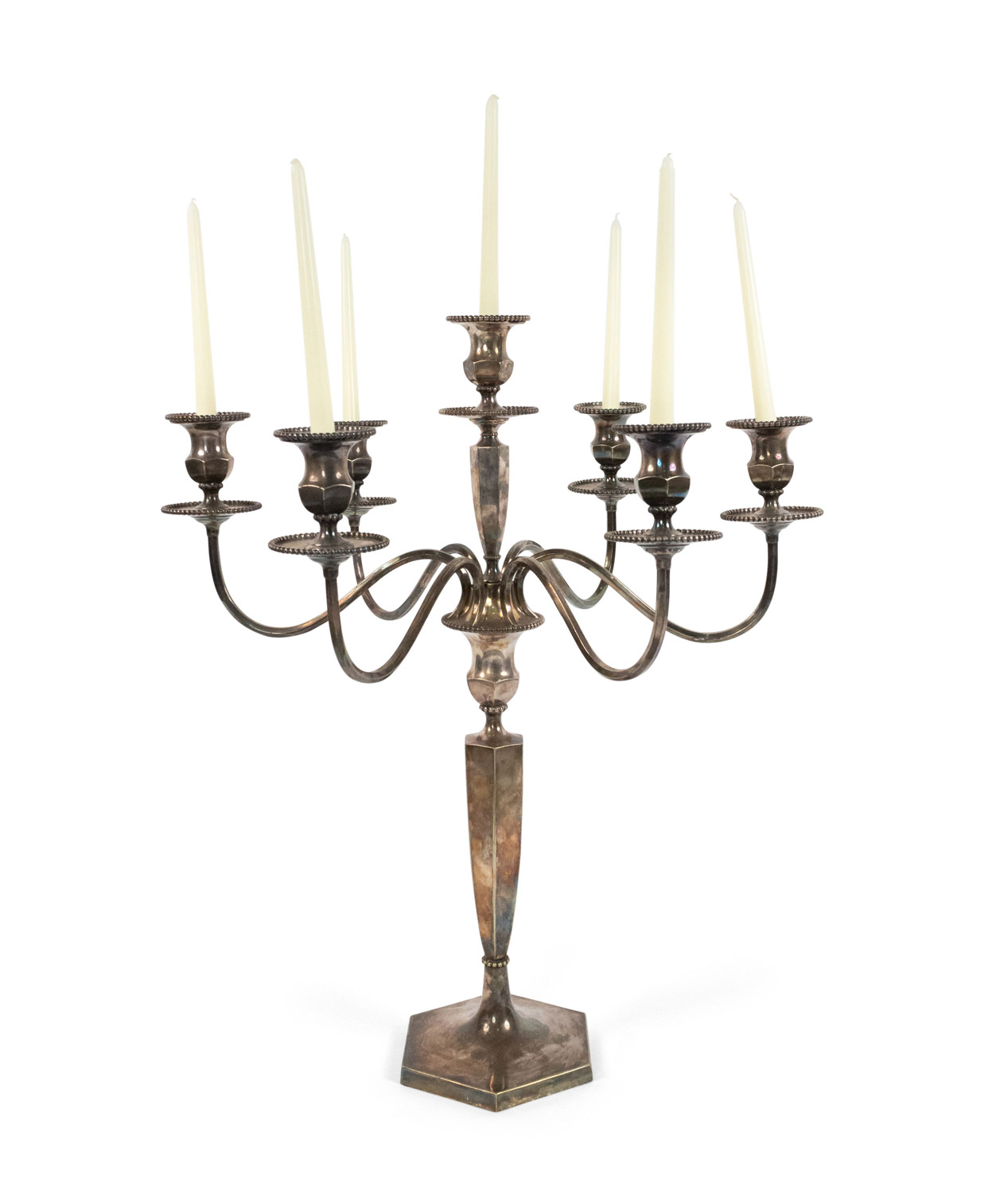 English silver plate candelabras 3