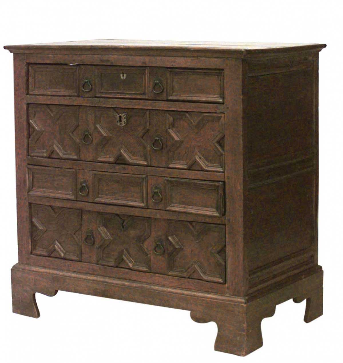 English charles ii oak chest