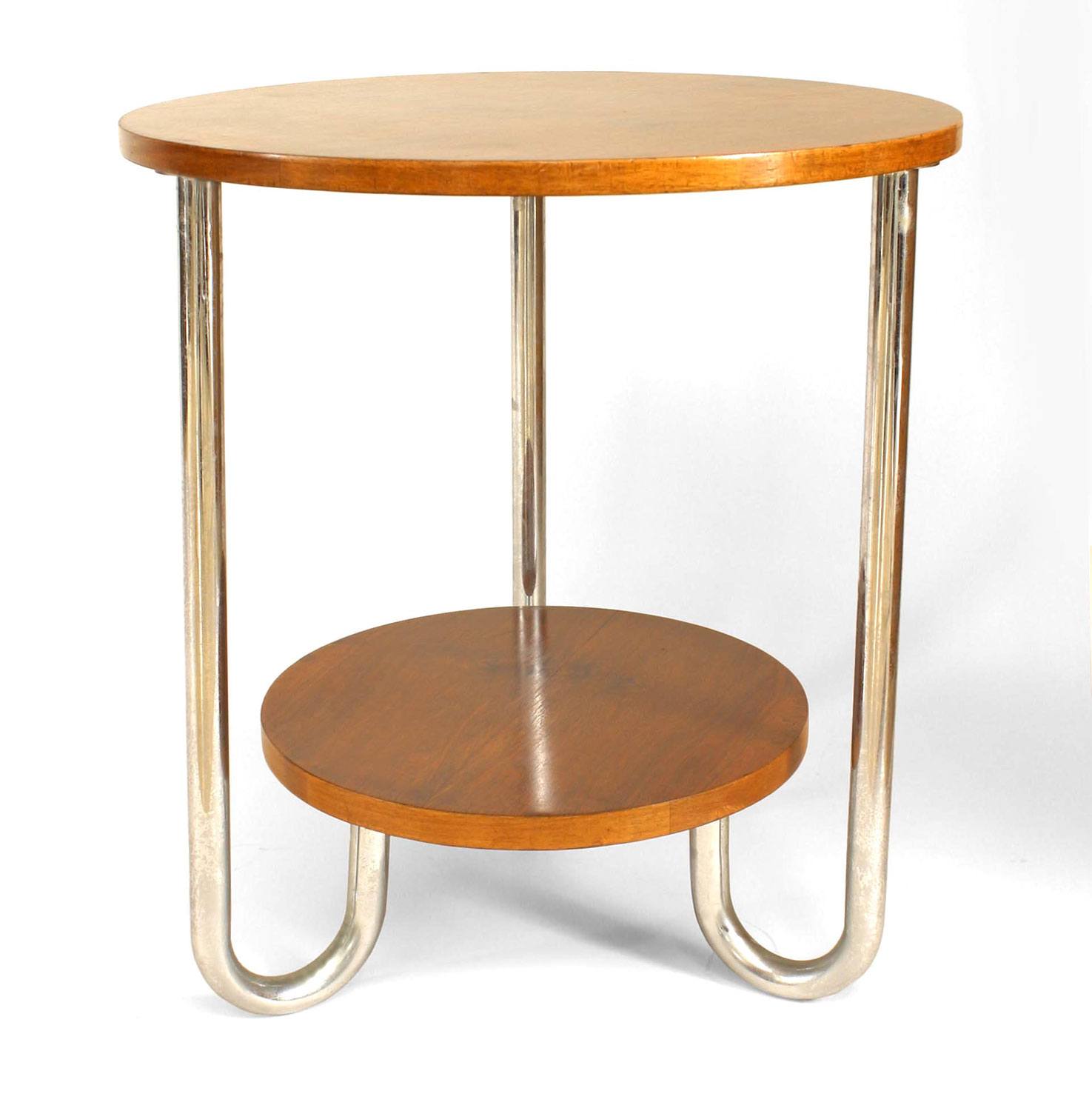 French art deco fruitwood end table