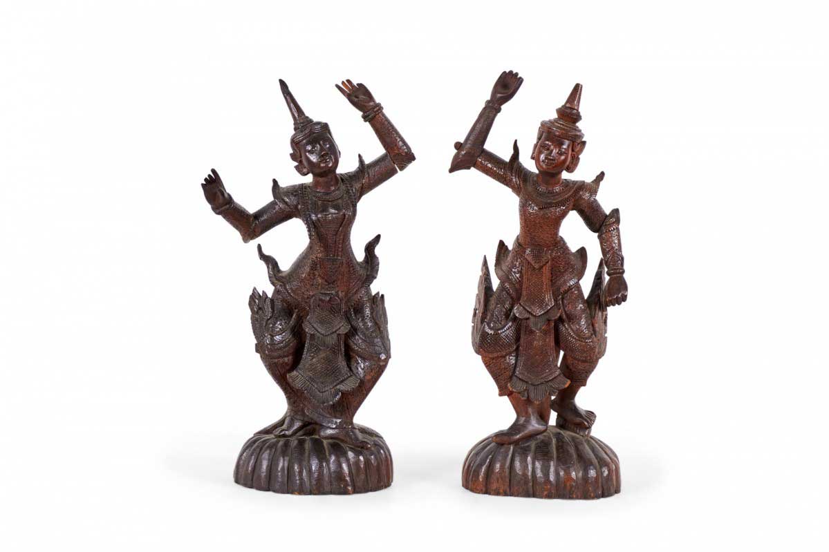 Burmese dancing figures