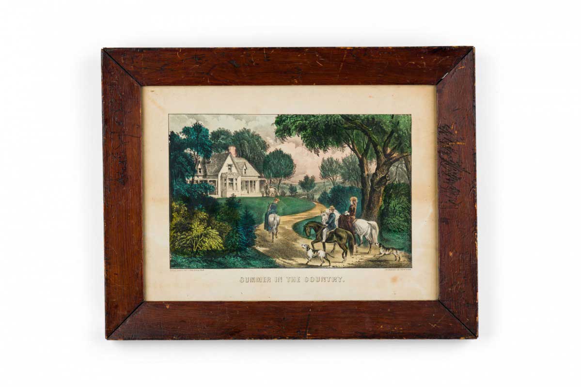 Currier ives lithograph of summer in the country