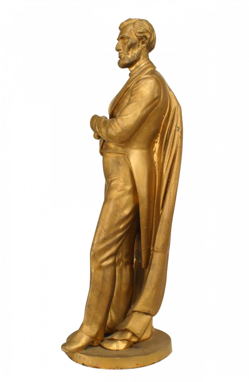 Victorian gold painted lincoln
