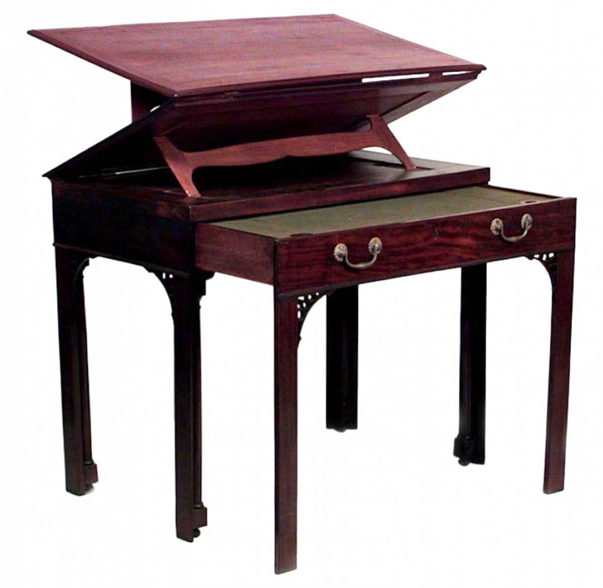 English georgian mahogany architects desk 1