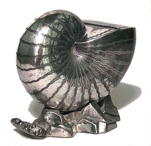 English victorian nautilus shaped silver plate spoon warmer