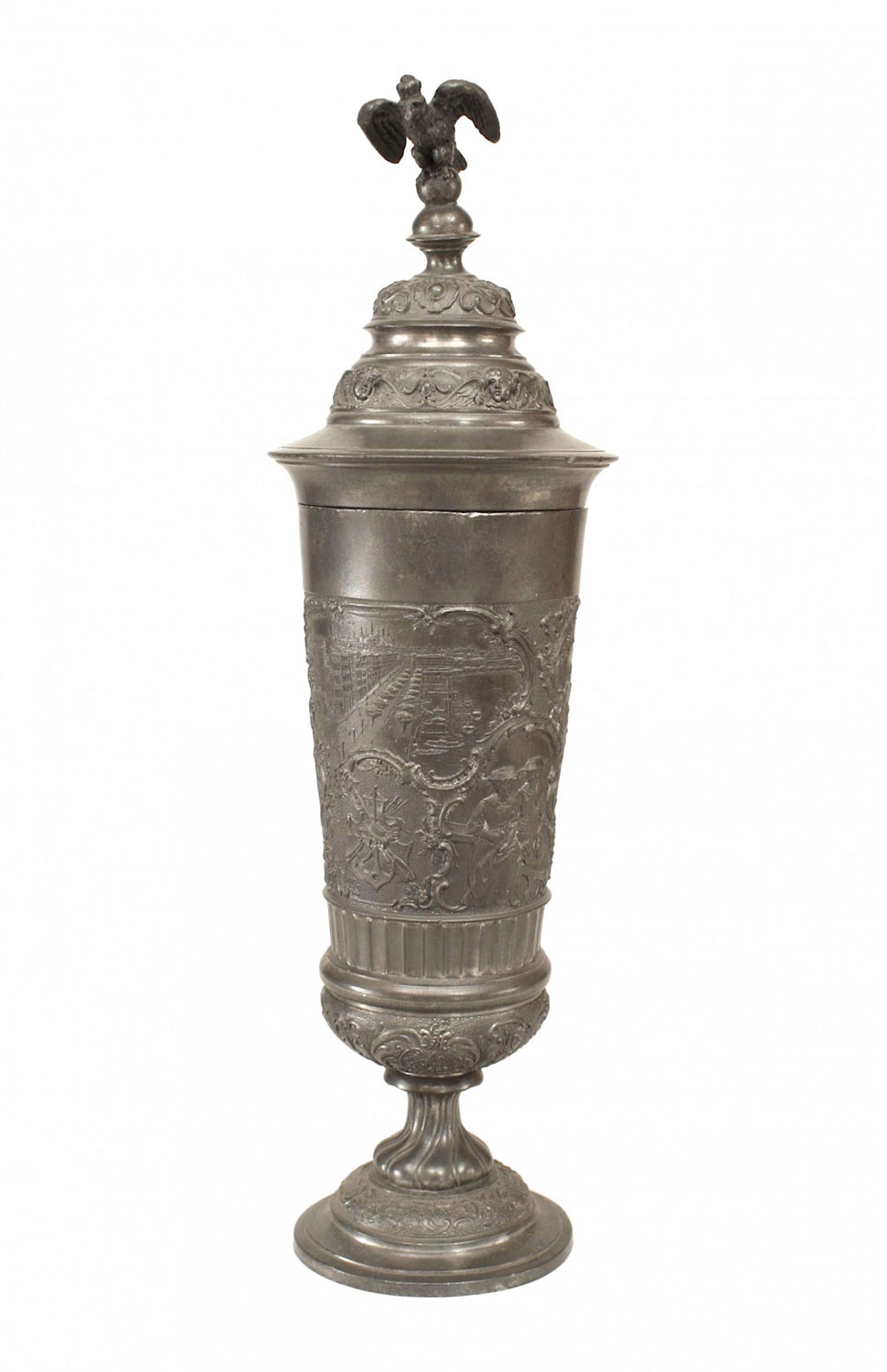 English renaissance style pewter chalice