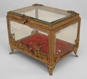 Accessories box french victorian brass 031884