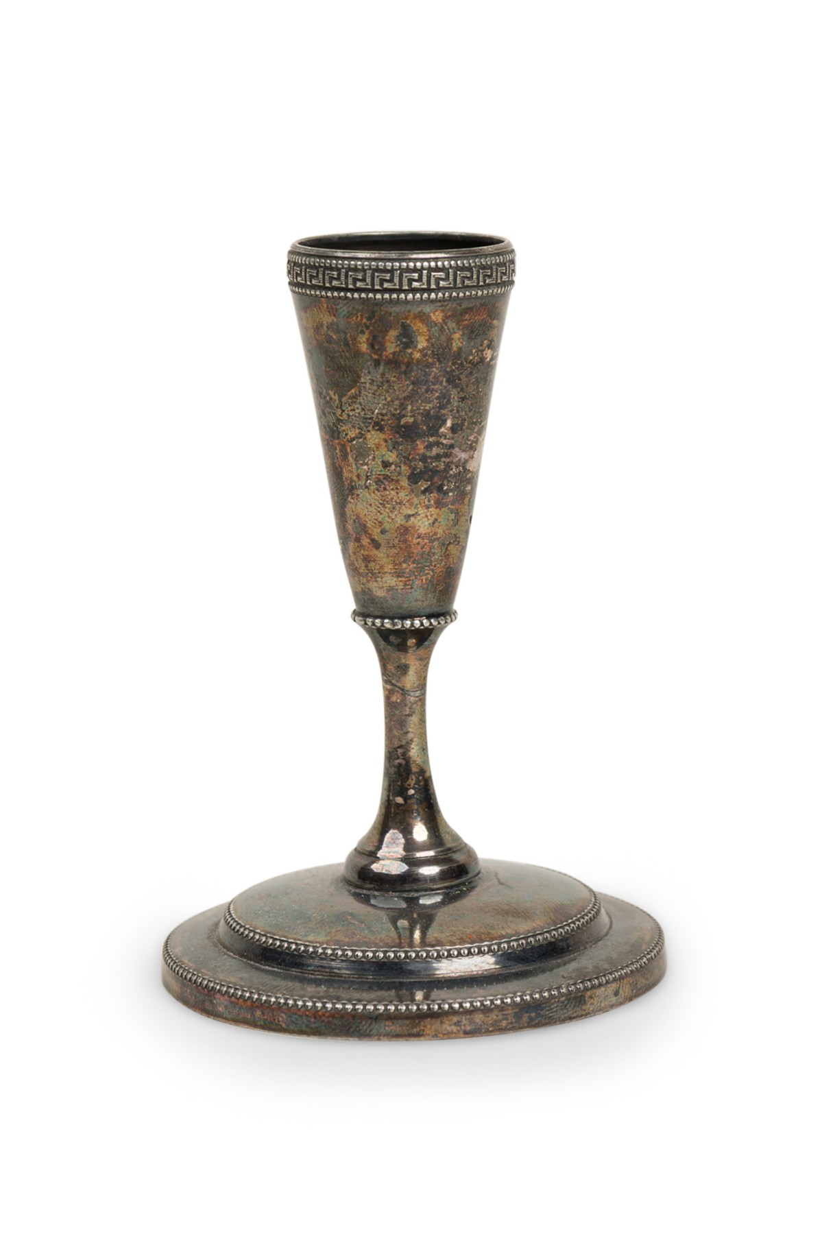 Mid century silver plated candlestick