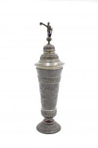 English renaissance style pewter chalice 5