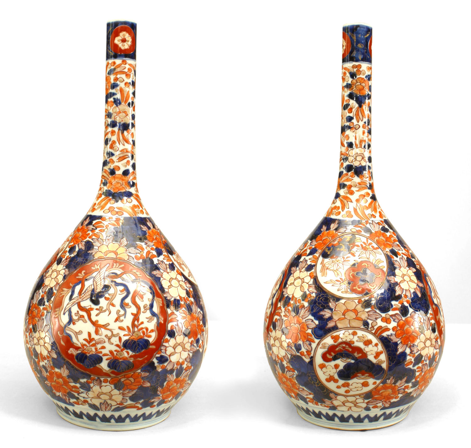 Japanese Imari Porcelain Vases 1