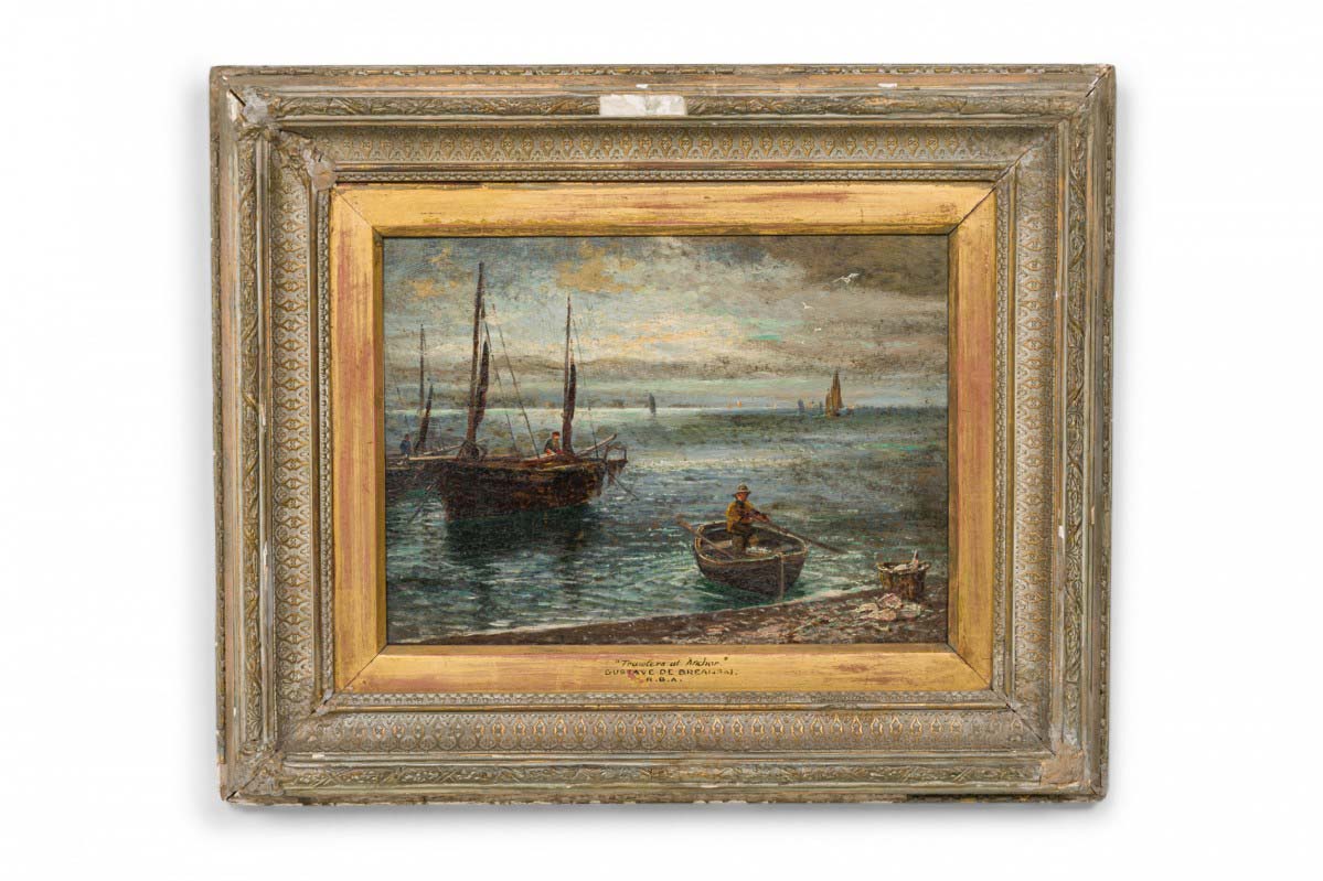 English victorian seascape painting