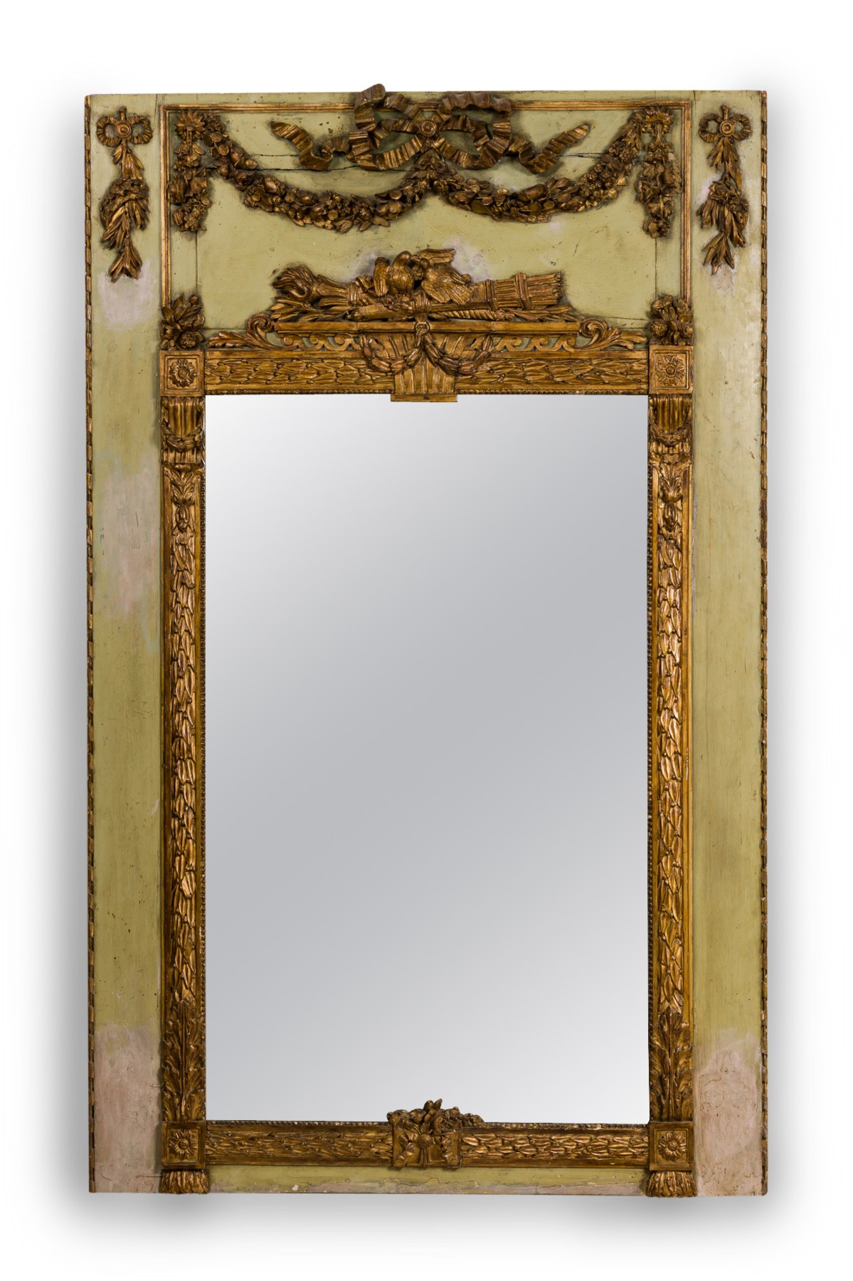 Mirror trumeau french louis xvi painted 032787c