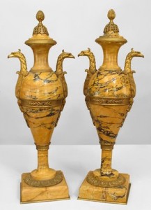 Accessories urn vase french empire marble 034088