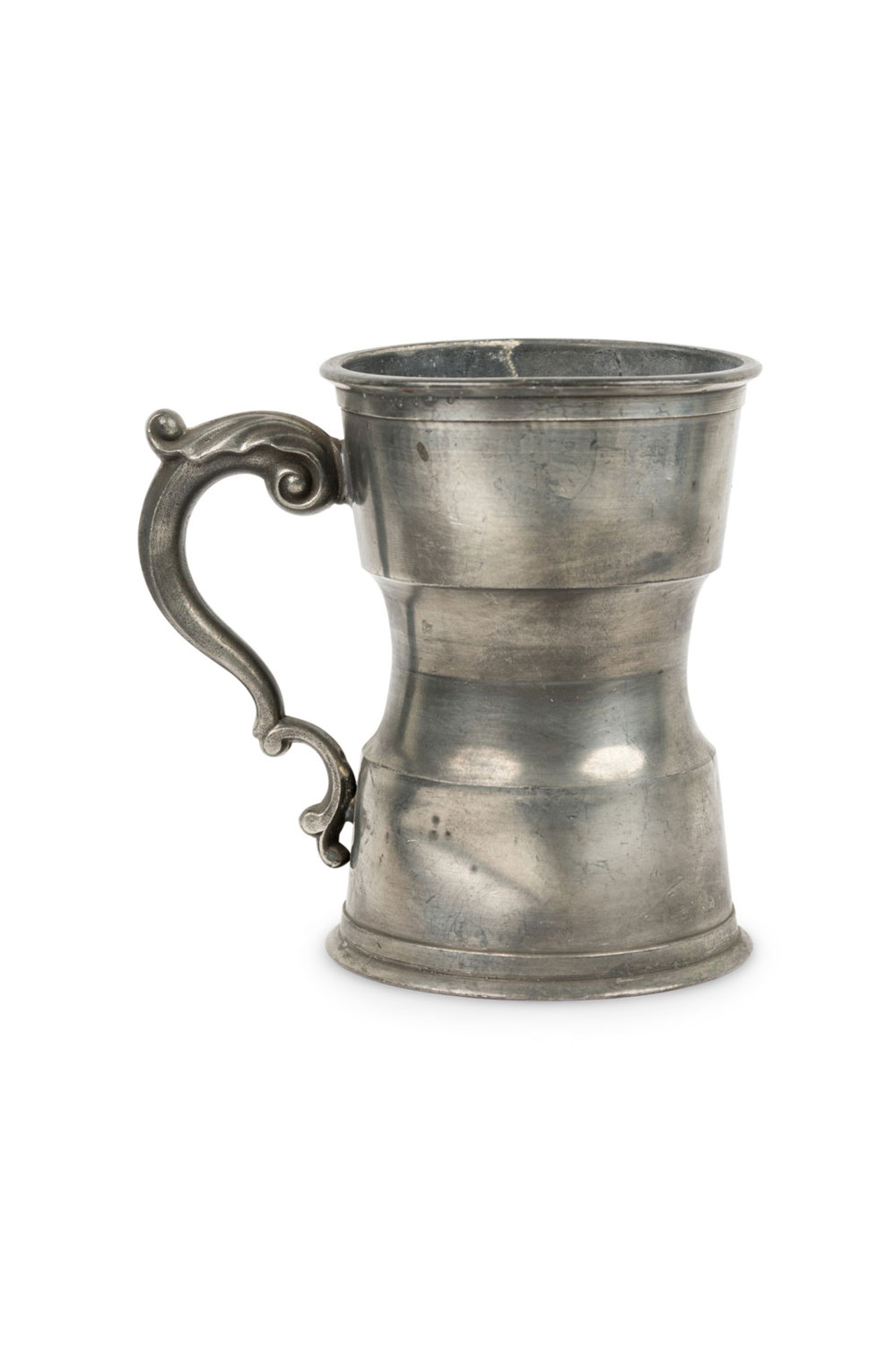 English renaissance style pewter tankards 11