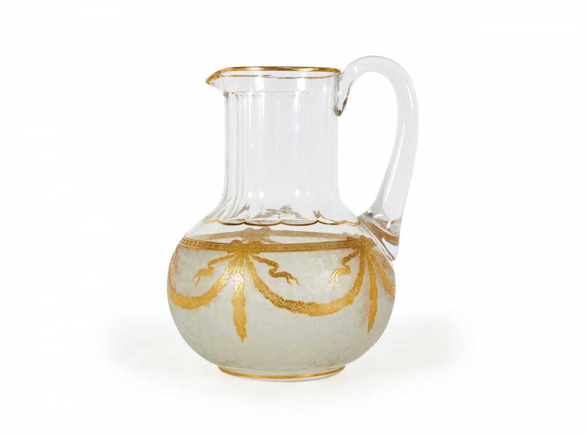 French victorian style baccarat crystal pitcher