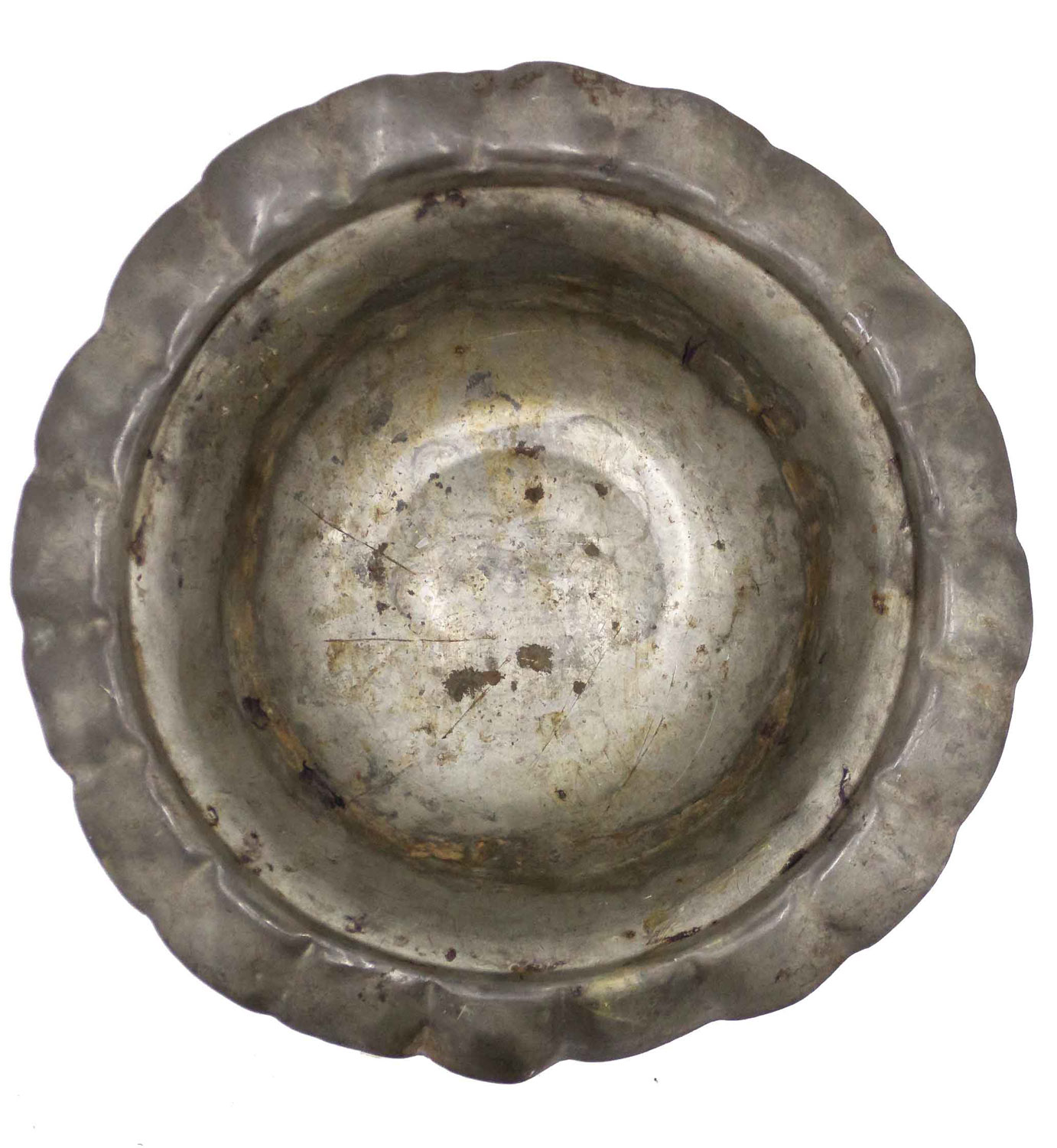 English renaissance pewter compote