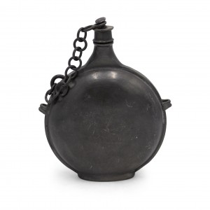 English renaissance Style pewter flask