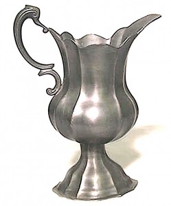 English renaissance style pewter pitcher 7