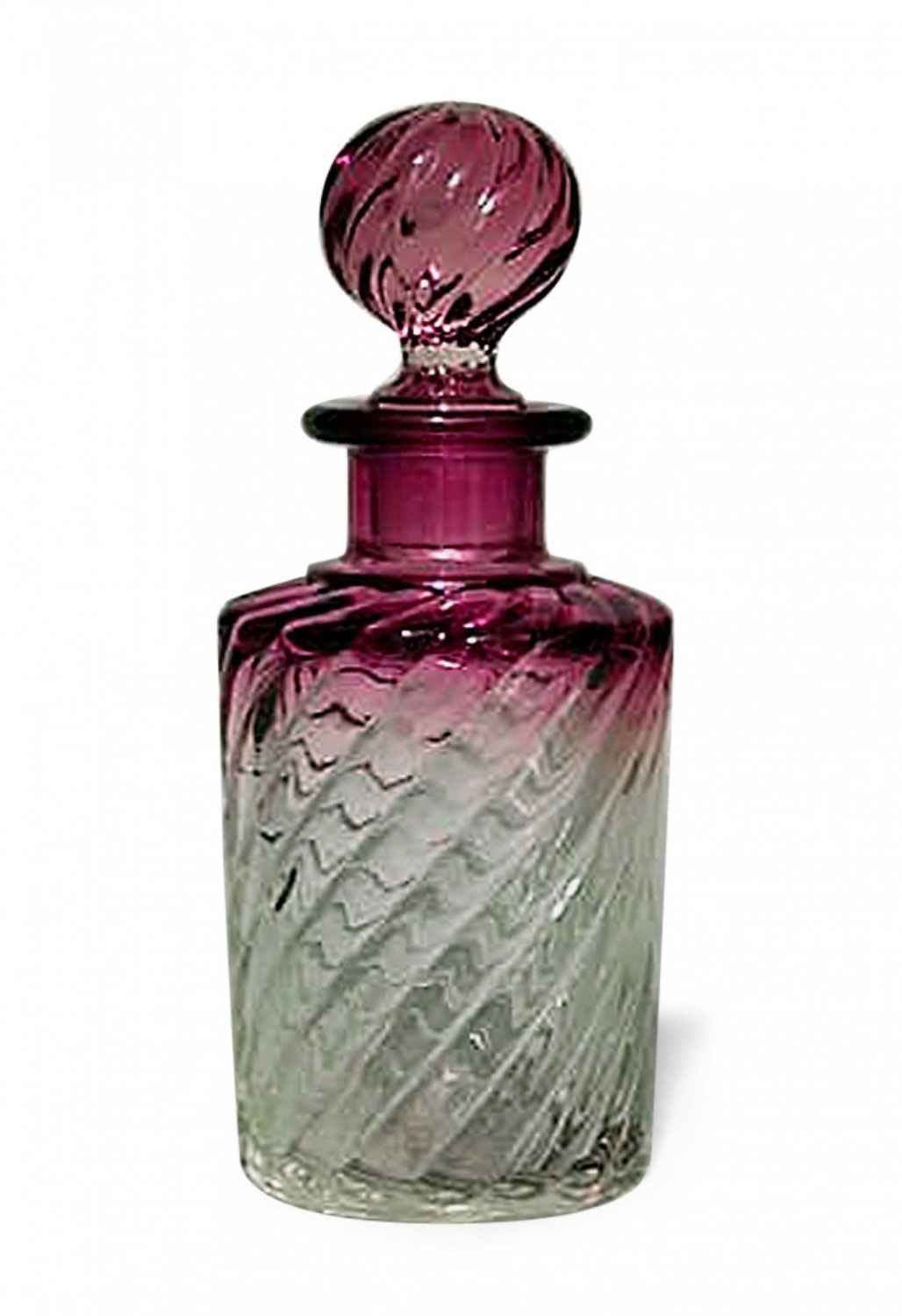 French victorian cranberry baccarat crystal perfume bottles 4