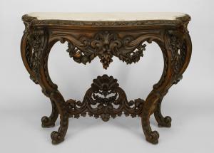 Table console table american victorian ebonized 035912b