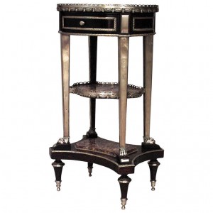 French louis xvi mahogany 3 tier table
