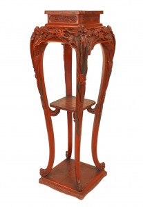 French art nouveau lacquered pedestal