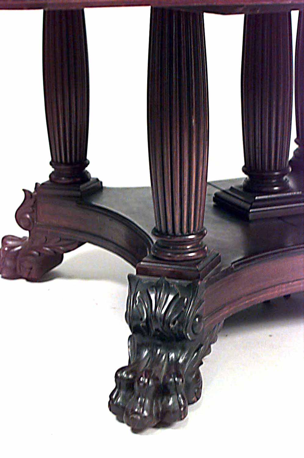 American Empire Mahogany Dining Table 1