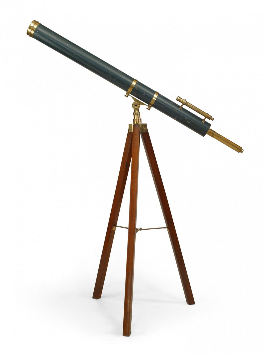 English victorian blue brass telescope