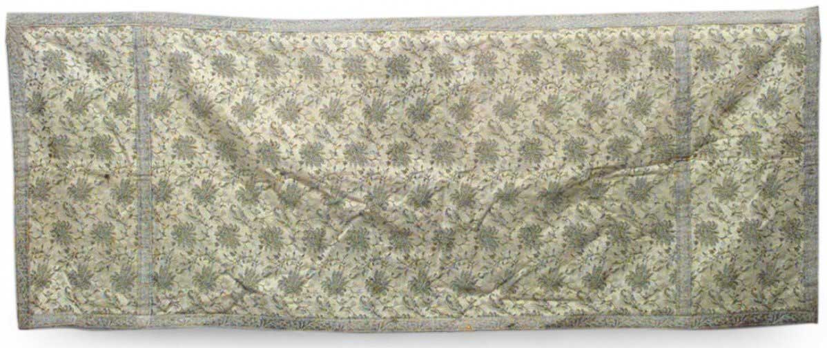 American victorian green floral table runner 1