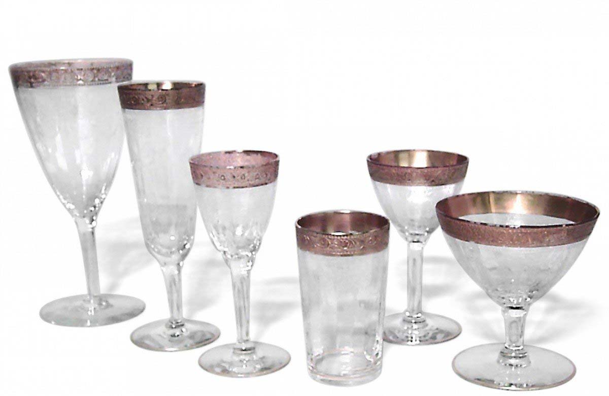Set of 32 French Victorian Crystal Glasses