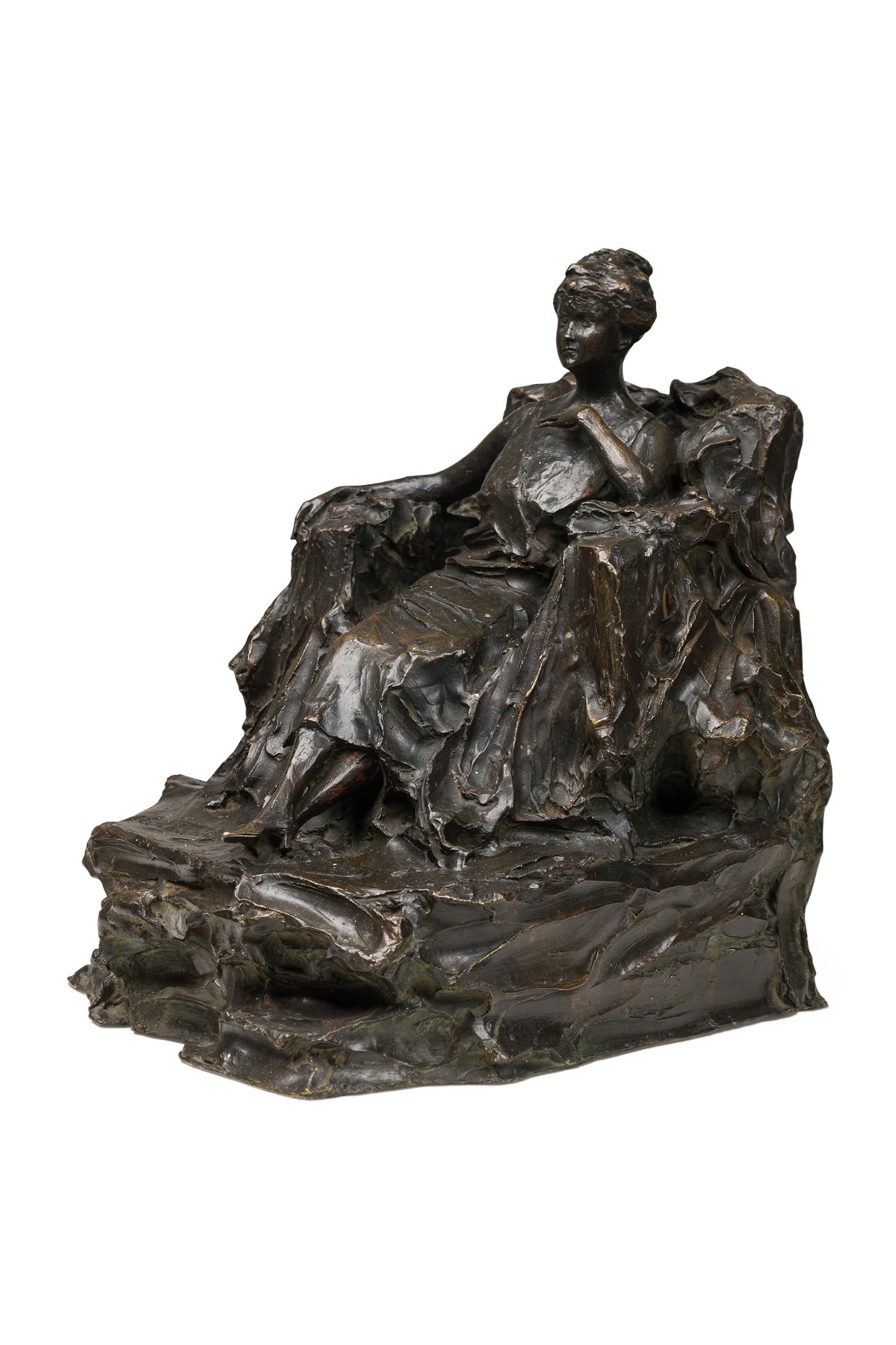 Figure statue small figure russian russian bronze 037351