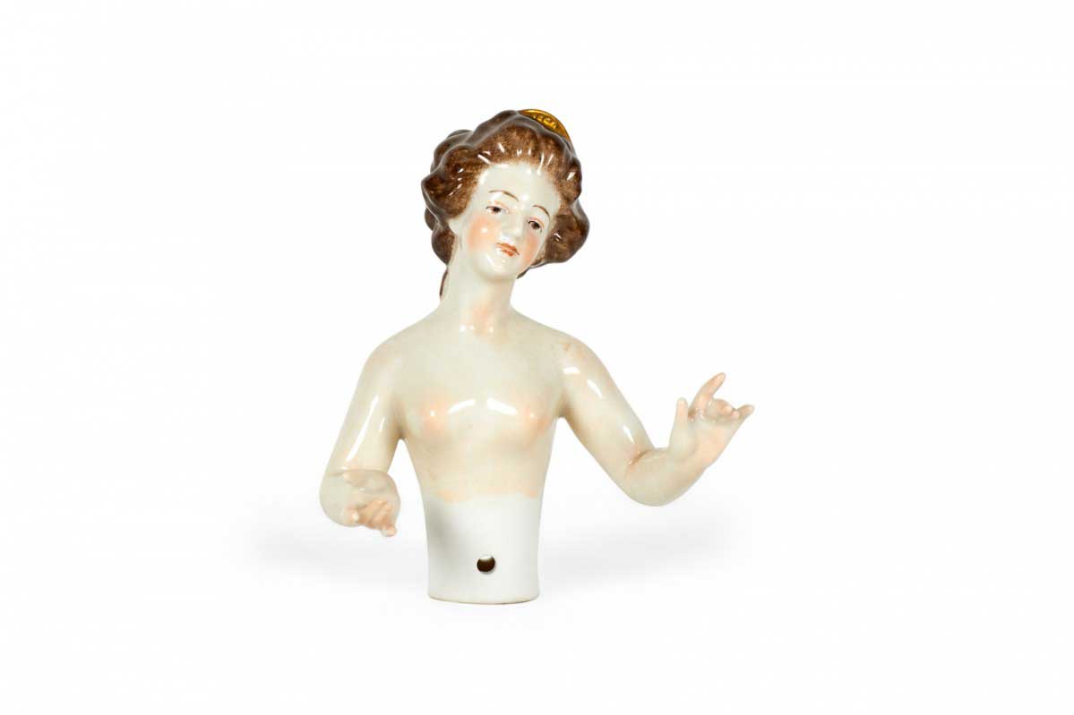 German porcelain nude lady figure