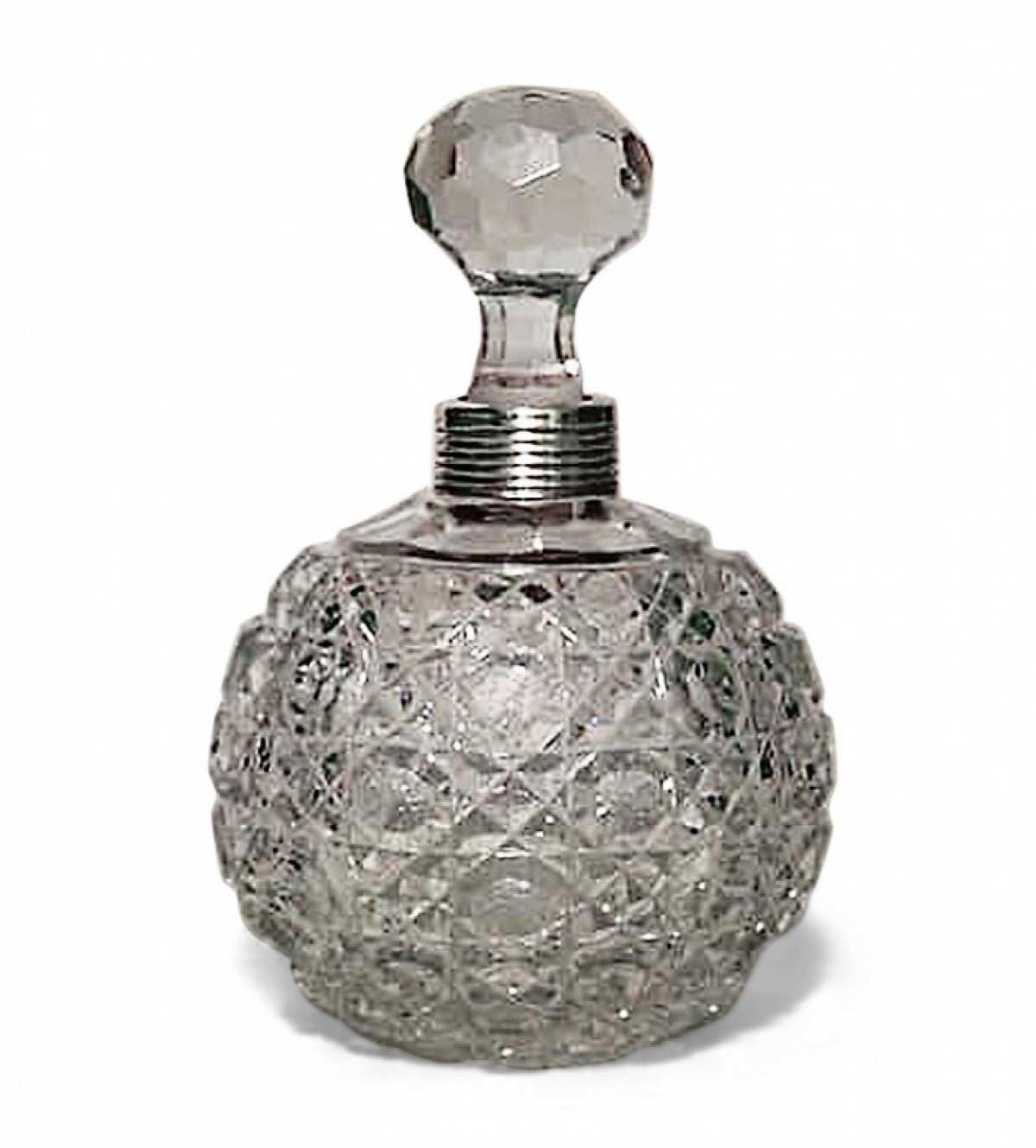 French victorian cut crystal perfume bottles