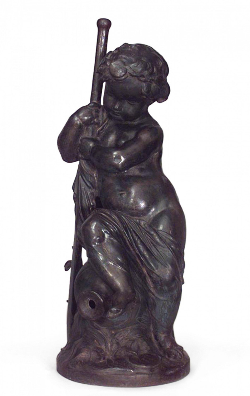 French victorian iron putti