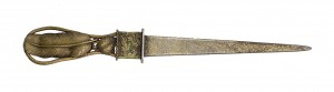 English victorian brass letter opener