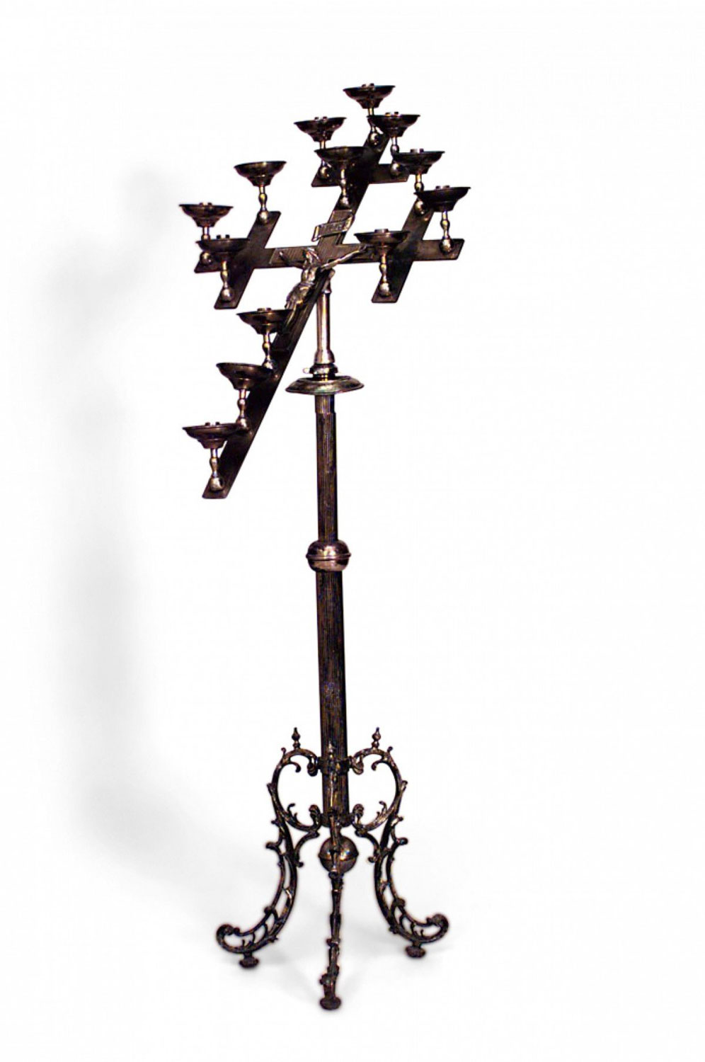 Italian renaissance crucifix torchiere
