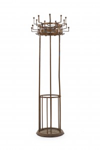 Art deco gold painted hatrack