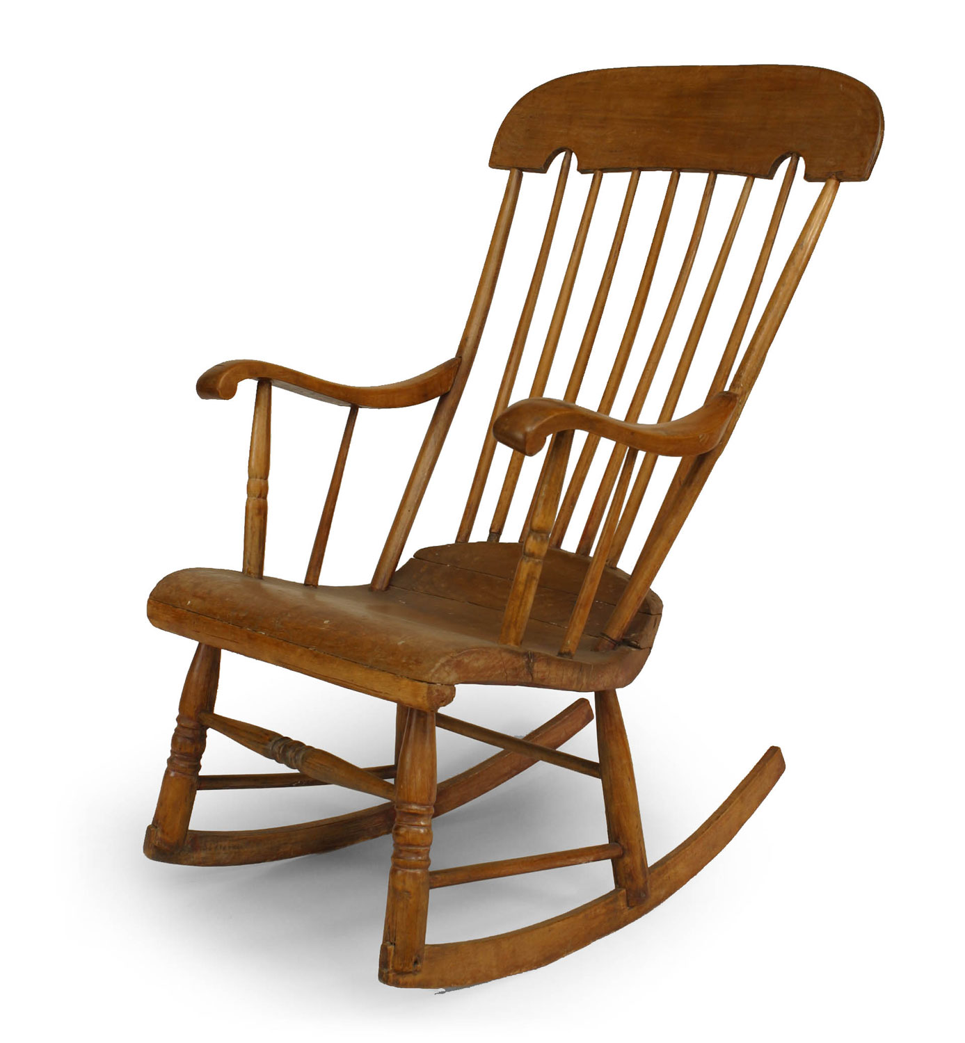 American country pine rocking chair