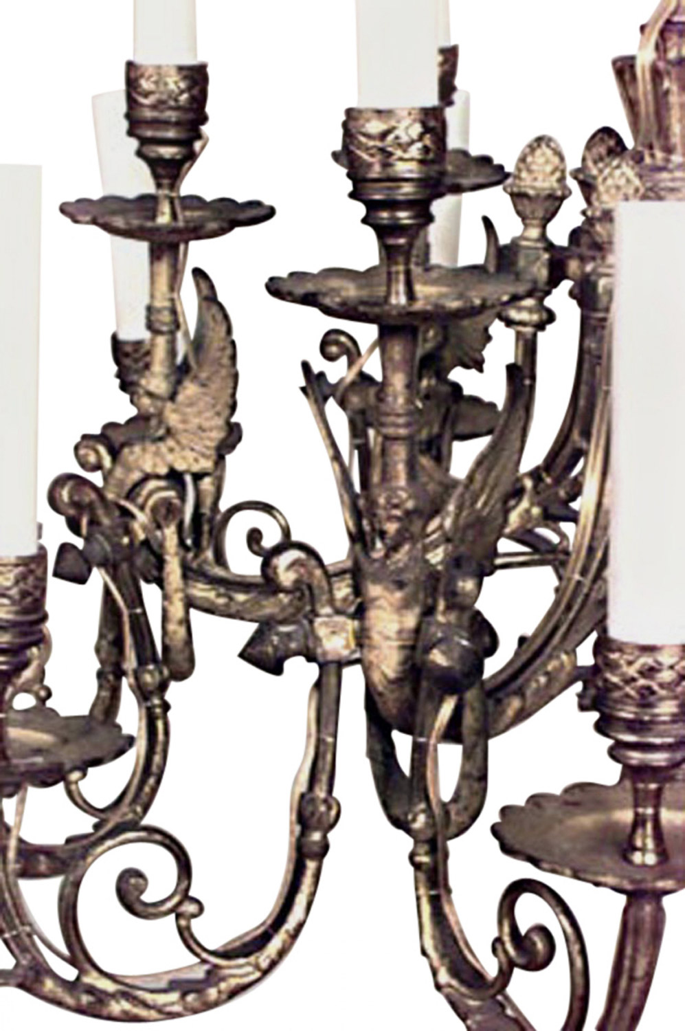 French empire style bronze dore chandelier