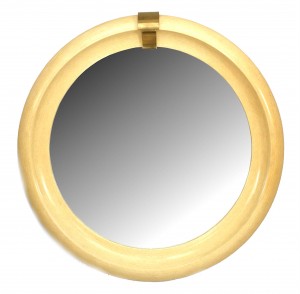 Mid century modern springer round wall mirror