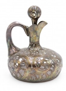 American victorian silver decanter