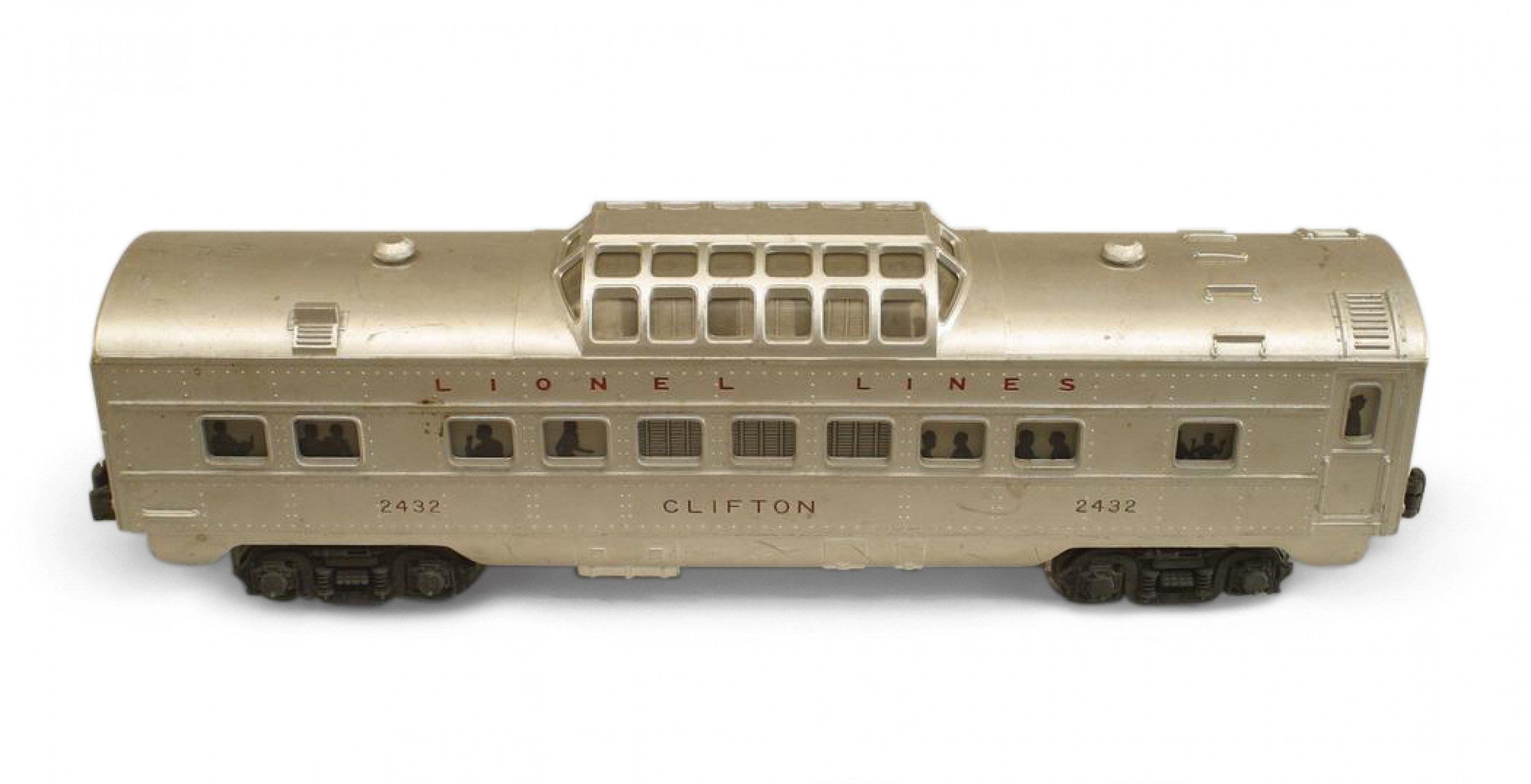 Mid century box of lionel model train parts