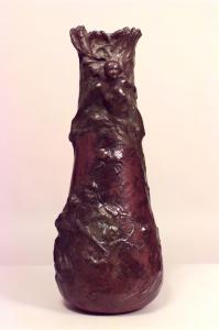 French art nouveau peyre bronze figural vase 1